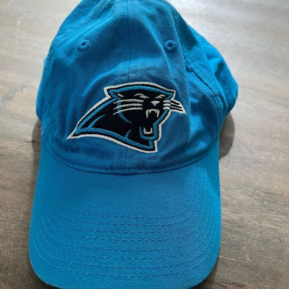 Carolina Panthers embroidered NFL Adjustable Hat. Dad Hat.